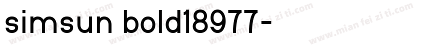 simsun bold18977字体转换